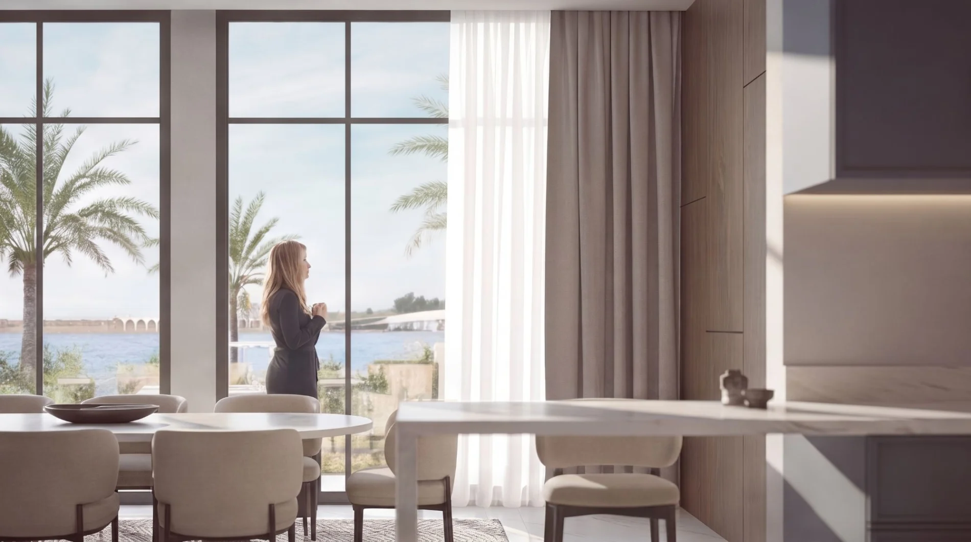 Dining with sea view