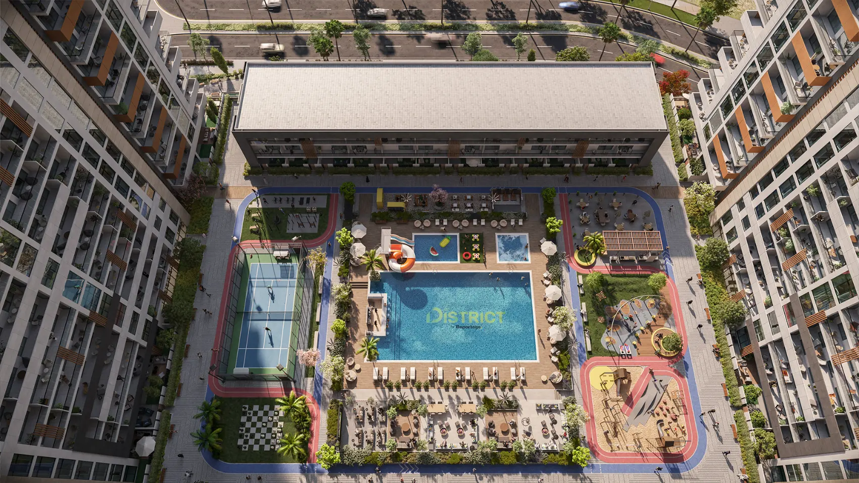 Podium amenity deck