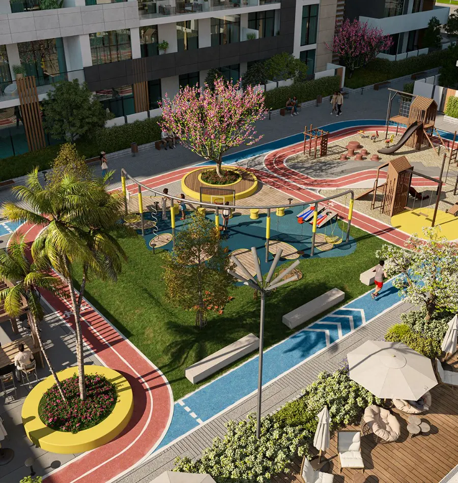 Playground and running track